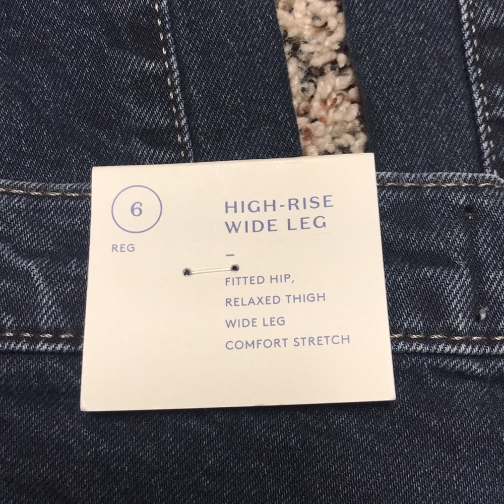 🐠Universal Thread Womans Dark Wash High Rise Wide Leg Relaxed Jeans Size 6 | NWT - Picture 5 of 7